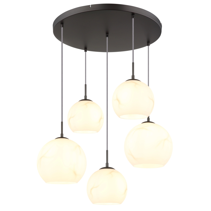 Globo - Cable-suspended pendant, 5x E27/60W/230V, Ø 75 cm