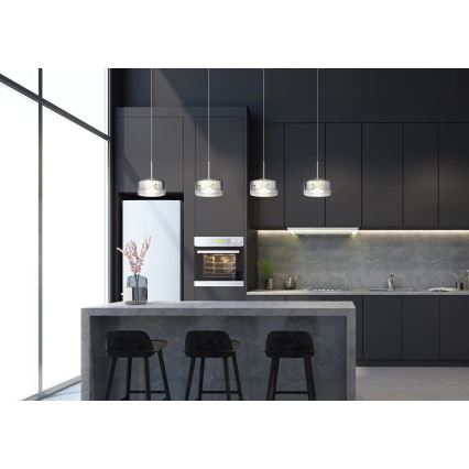 Globo - Cable-Suspended LED Pendant LED/24W/230V White/Smoked