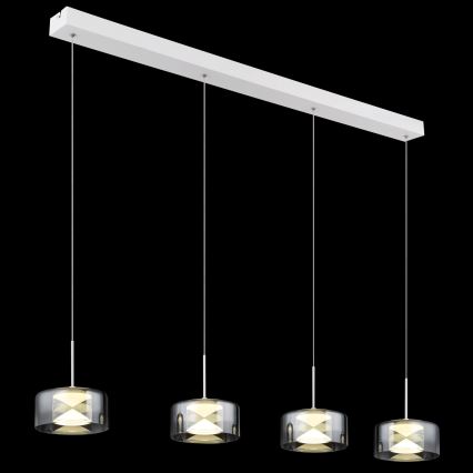 Globo - Cable-Suspended LED Pendant LED/24W/230V White/Smoked