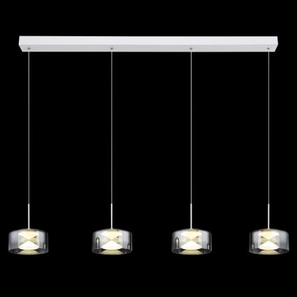 Globo - Cable-Suspended LED Pendant LED/24W/230V White/Smoked