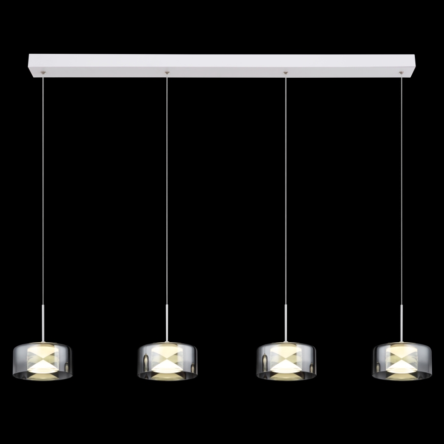 Globo - Cable-Suspended LED Pendant LED/24W/230V White/Smoked