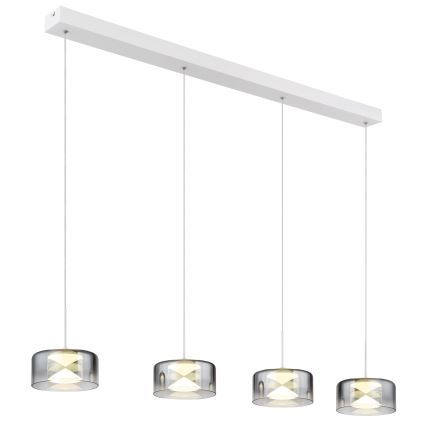 Globo - Cable-Suspended LED Pendant LED/24W/230V White/Smoked