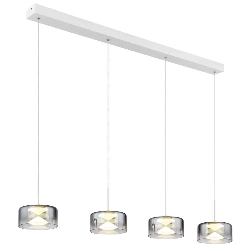 Globo - Cable-Suspended LED Pendant LED/24W/230V White/Smoked
