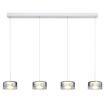 Globo - Cable-Suspended LED Pendant LED/24W/230V White/Smoked