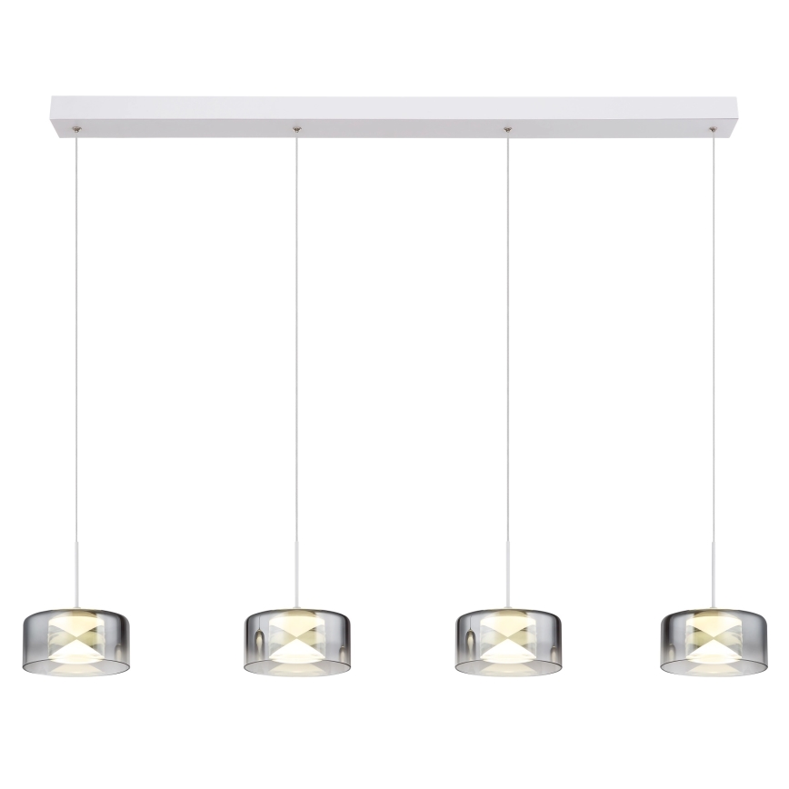 Globo - Cable-Suspended LED Pendant LED/24W/230V White/Smoked