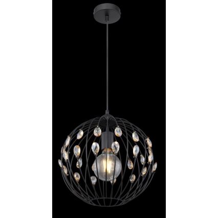 Globo - Cable-suspended pendant light 1xE27/60W/230V, Ø 30 cm