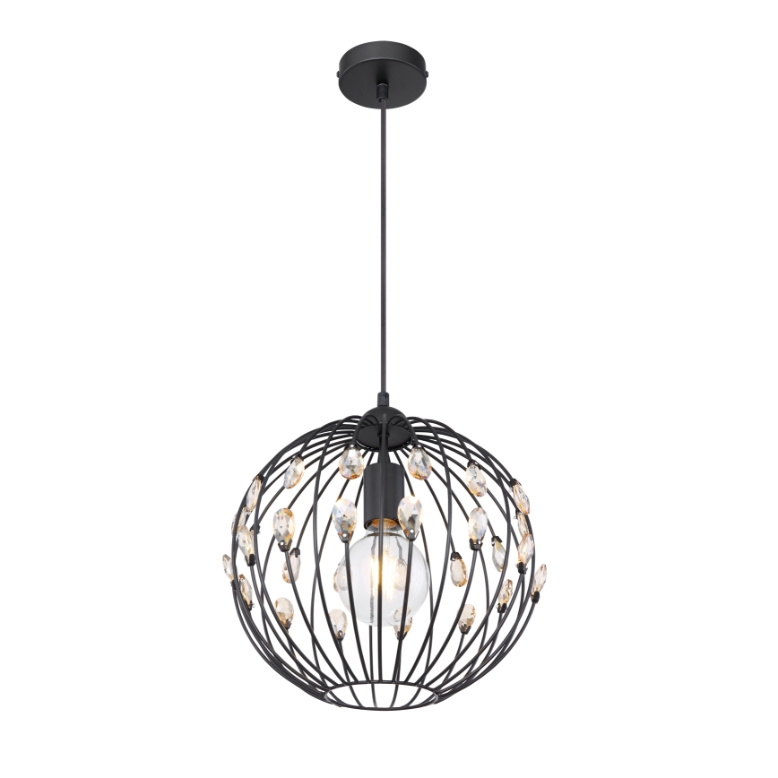 Globo - Cable-suspended pendant light 1xE27/60W/230V, Ø 30 cm