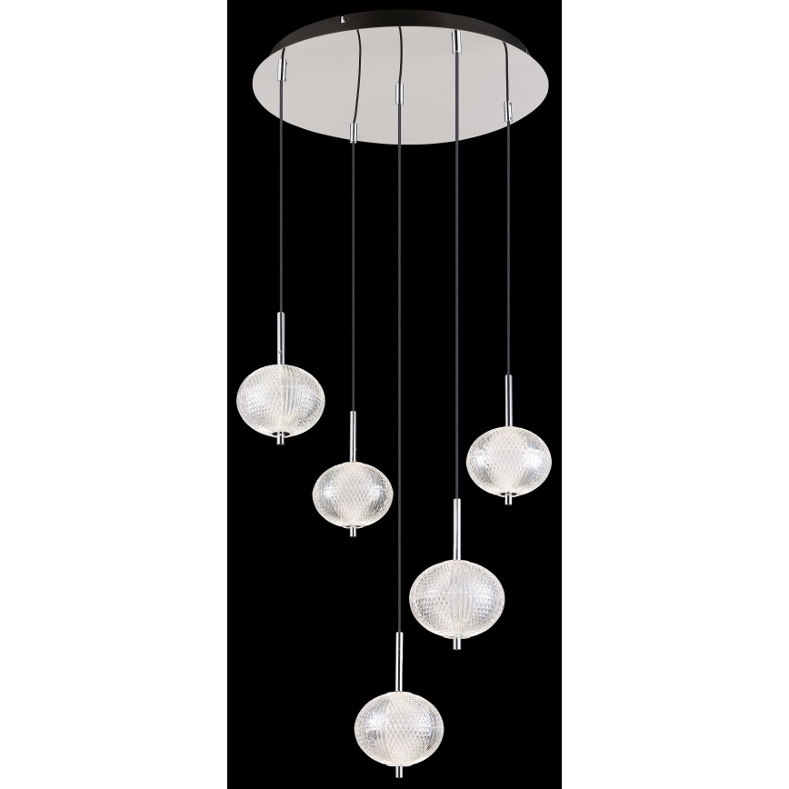 Globo - LED Chandelier on a string 5xLED/6,6W/230V 3000/4500/6500K