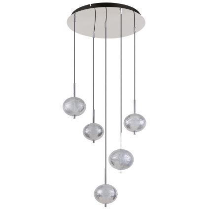 Globo - LED Chandelier on a string 5xLED/6,6W/230V 3000/4500/6500K