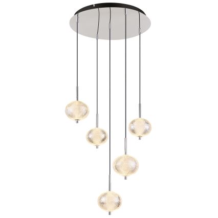 Globo - LED Chandelier on a string 5xLED/6,6W/230V 3000/4500/6500K