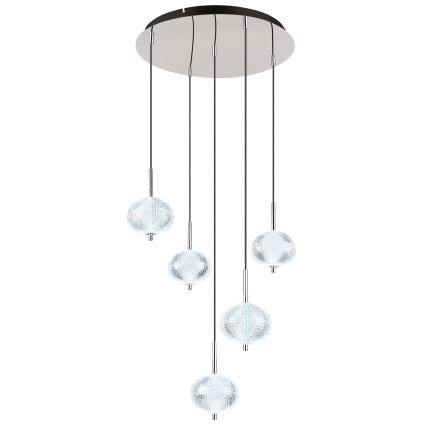 Globo - LED Chandelier on a string 5xLED/6,6W/230V 3000/4500/6500K