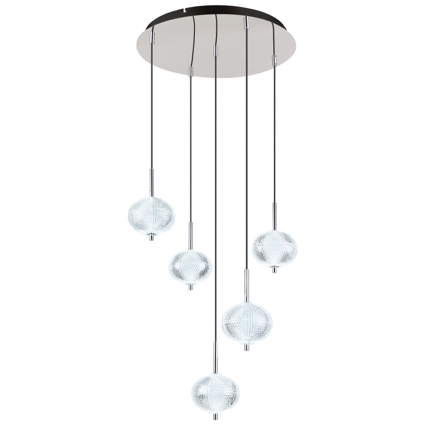 Globo - LED Chandelier on a string 5xLED/6,6W/230V 3000/4500/6500K