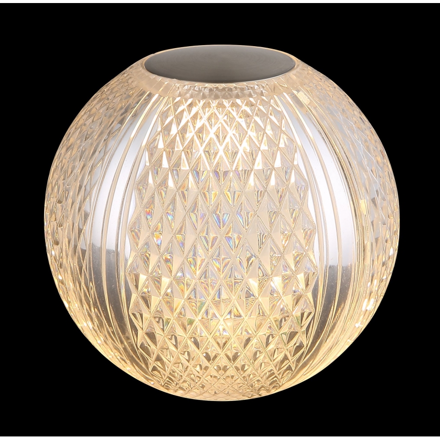Globo - LED Dimmable touch table lamp LED/2W/5V 1200 mAh USB clear