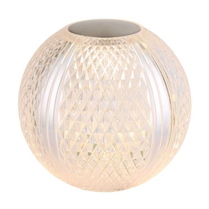 Globo - LED Dimmable touch table lamp LED/2W/5V 1200 mAh USB clear