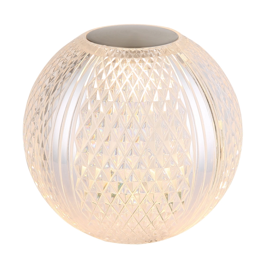 Globo - LED Dimmable touch table lamp LED/2W/5V 1200 mAh USB clear