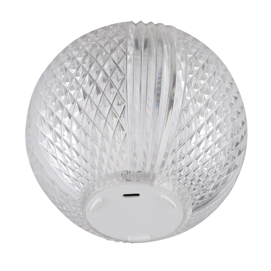 Globo - LED Dimmable touch table lamp LED/2W/5V 1200 mAh USB clear