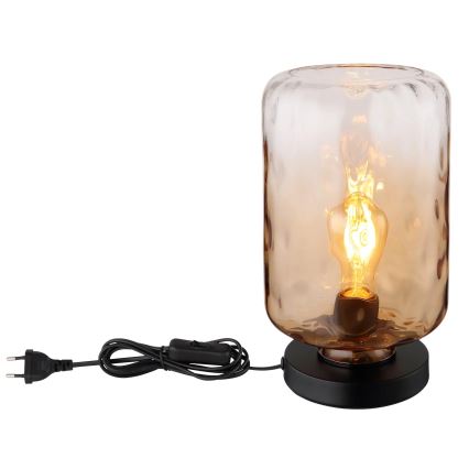 Globo - Table lamp 1xE27/60W/230V brown