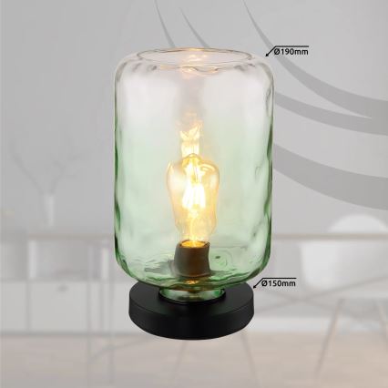 Globo - Table lamp 1xE27/60W/230V green