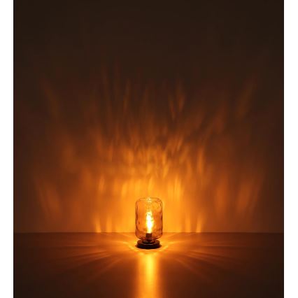 Globo - Table lamp 1xE27/60W/230V grey