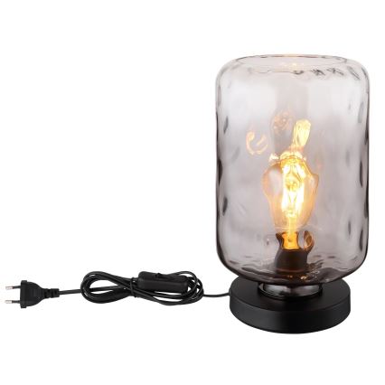 Globo - Table lamp 1xE27/60W/230V grey