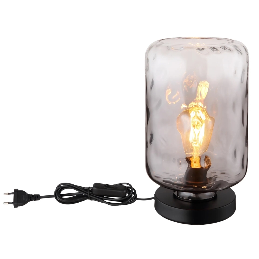 Globo - Table lamp 1xE27/60W/230V grey