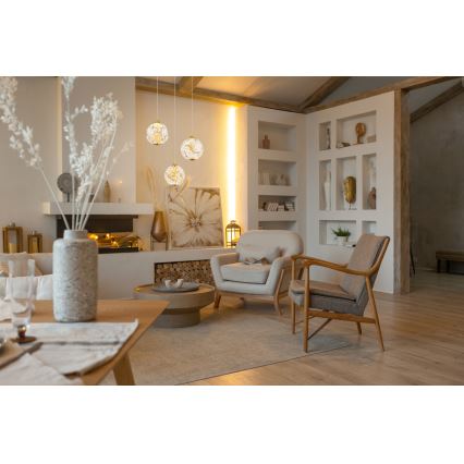 Globo - LED cable-suspended chandelier LED/24W/230V 3000K Gold