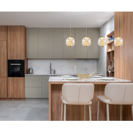 Globo - LED pendant on cable LED/32W/230V 3000K gold