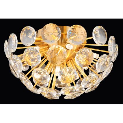 Globo - Ceiling light 10xG9/7W/230V gold d. 39 cm