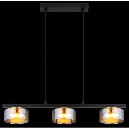 Globo - LED Chandelier on a string 3xGX53/6W/230V smoky/brown