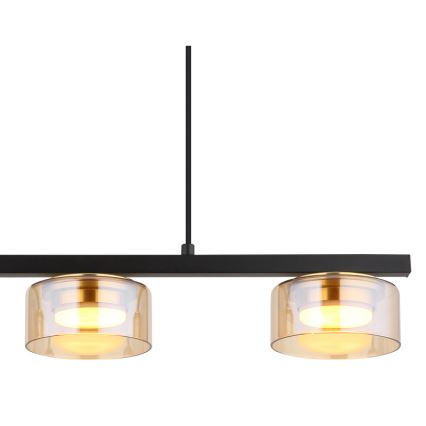 Globo - LED Chandelier on a string 3xGX53/6W/230V smoky/brown