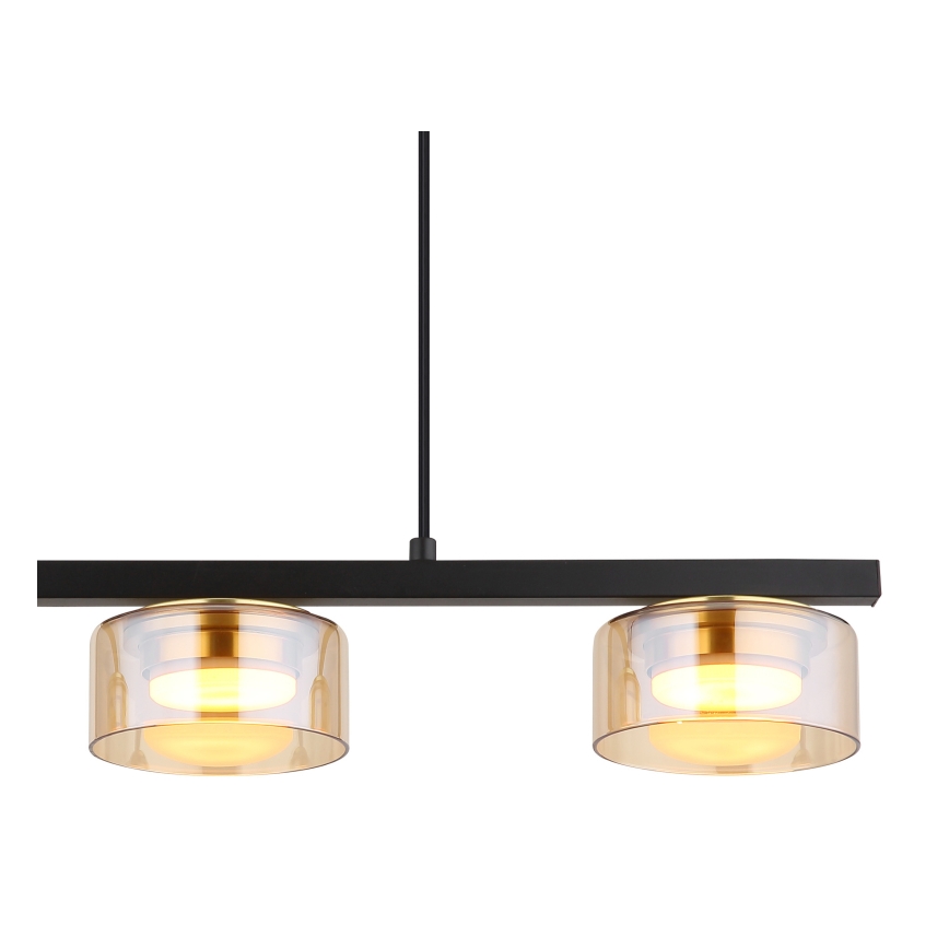 Globo - LED Chandelier on a string 3xGX53/6W/230V smoky/brown