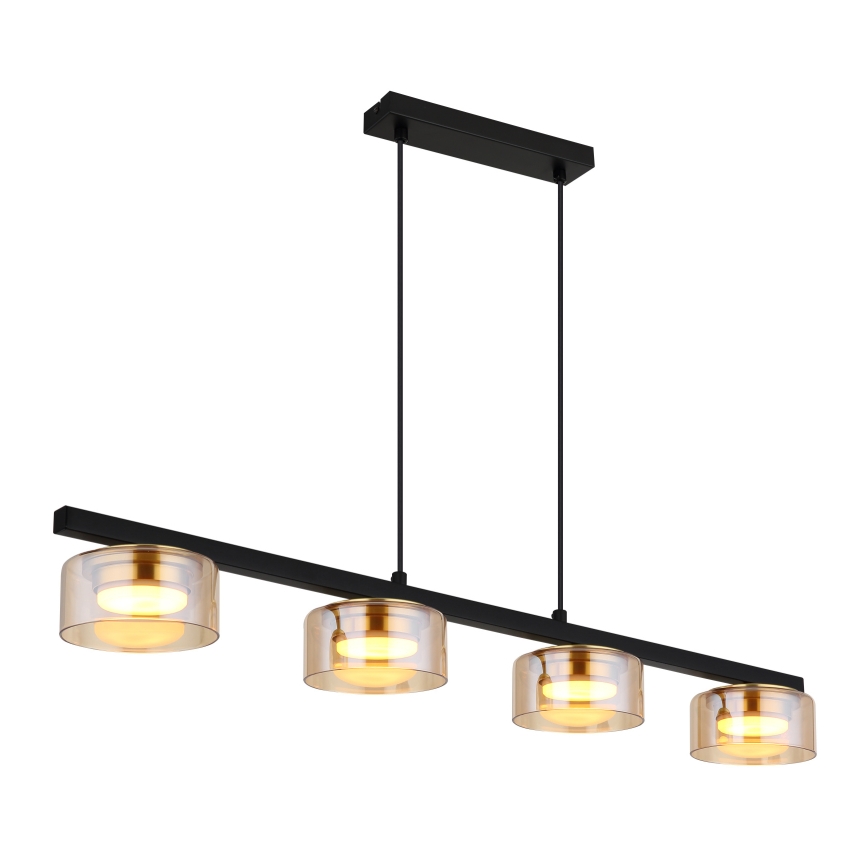 Globo - LED Chandelier on a string 4xGX53/6W/230V smoky/brown