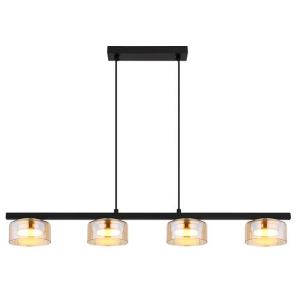 Globo - LED Chandelier on a string 4xGX53/6W/230V smoky/brown