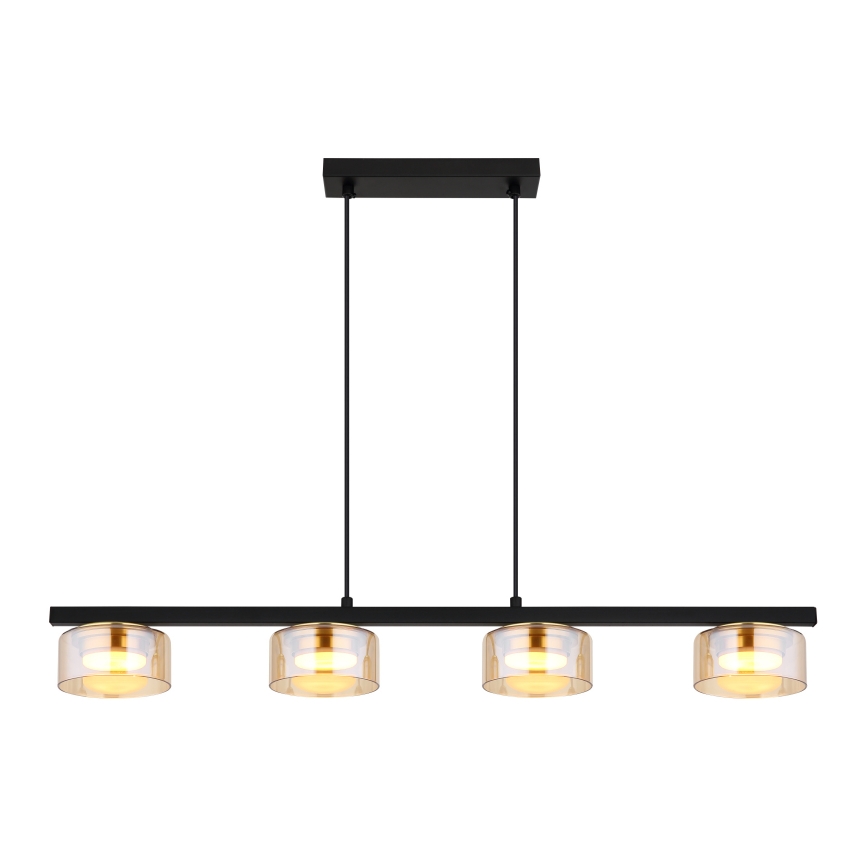 Globo - LED Chandelier on a string 4xGX53/6W/230V smoky/brown