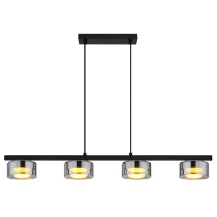 Globo - LED Chandelier on a string 4xGX53/6W/230V smoky/black