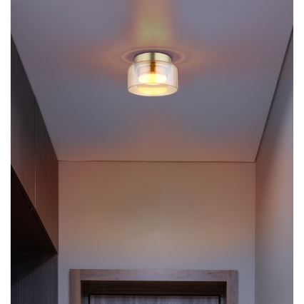 Globo - LED Ceiling light 1xGX53/6W/230V d. 13 cm smoky/brown