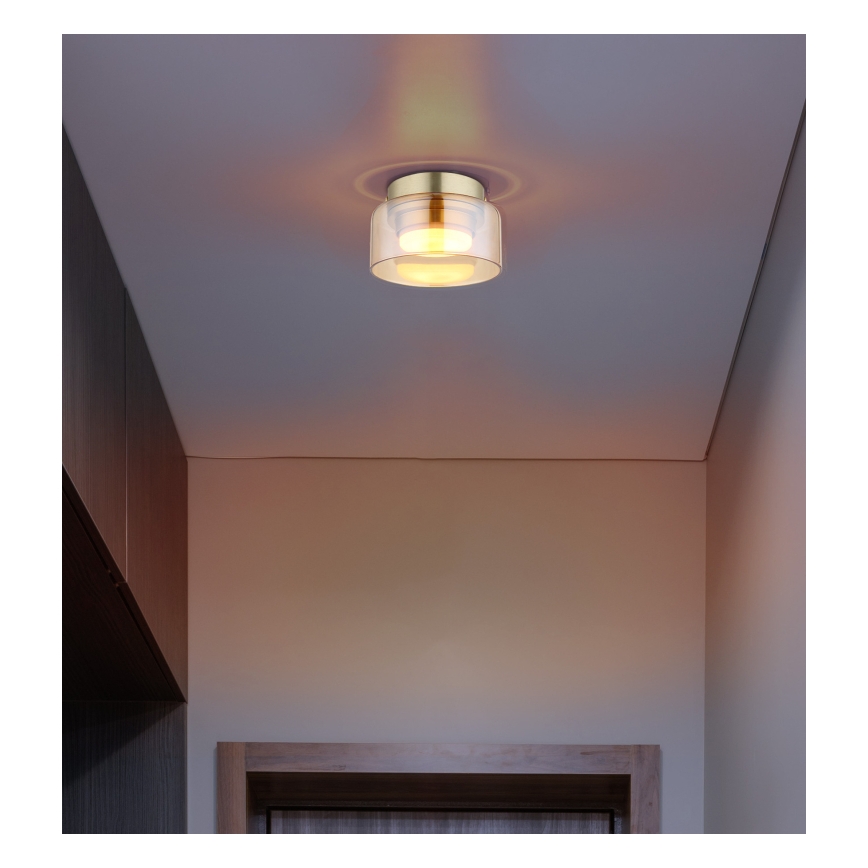 Globo - LED Ceiling light 1xGX53/6W/230V d. 13 cm smoky/brown