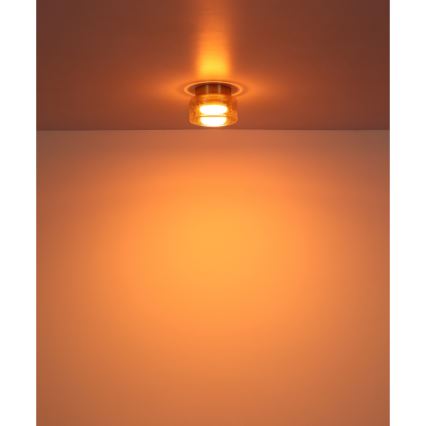 Globo - LED Ceiling light 1xGX53/6W/230V d. 13 cm smoky/brown