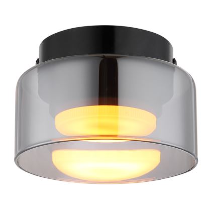Globo - LED Ceiling light 1xGX53/6W/230V d. 13 cm smoky/black