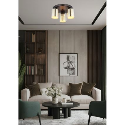 Globo - Ceiling light 3xE27/60W/230V d. 34,5 cm
