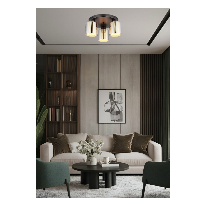 Globo - Ceiling light 3xE27/60W/230V d. 34,5 cm