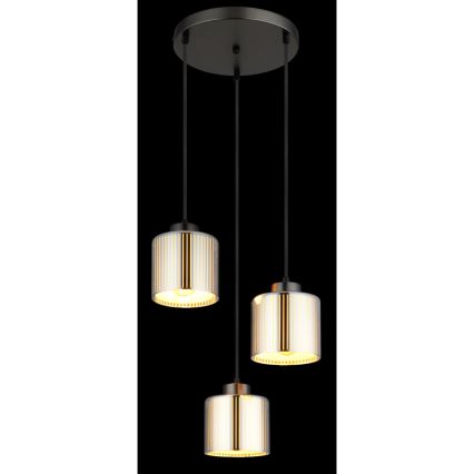 Globo - Chandelier on a string 3xE27/60W/230V shiny chrome d. 33 cm