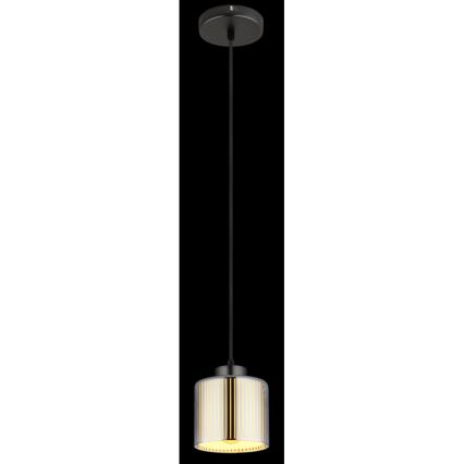 Globo - Chandelier on a string 1xE27/60W/230V shiny chrome d. 14 cm