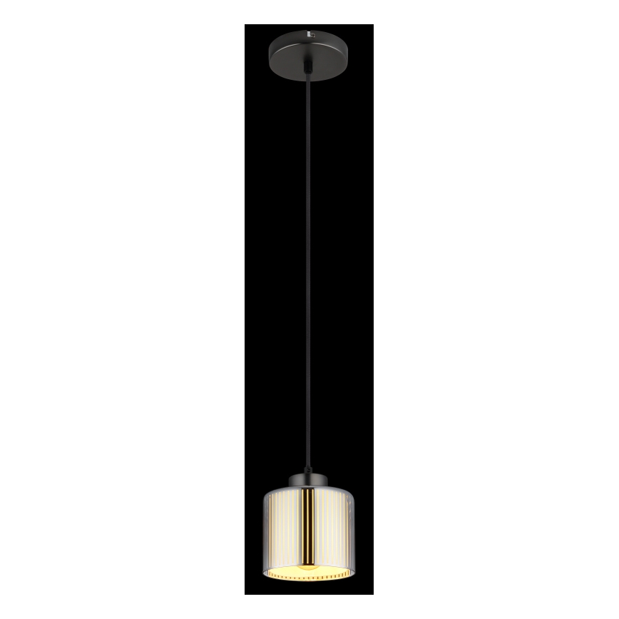 Globo - Chandelier on a string 1xE27/60W/230V shiny chrome d. 14 cm
