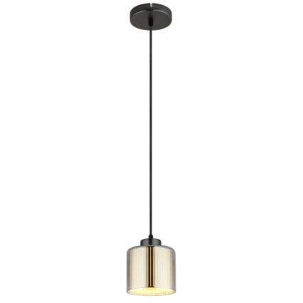 Globo - Chandelier on a string 1xE27/60W/230V shiny chrome d. 14 cm