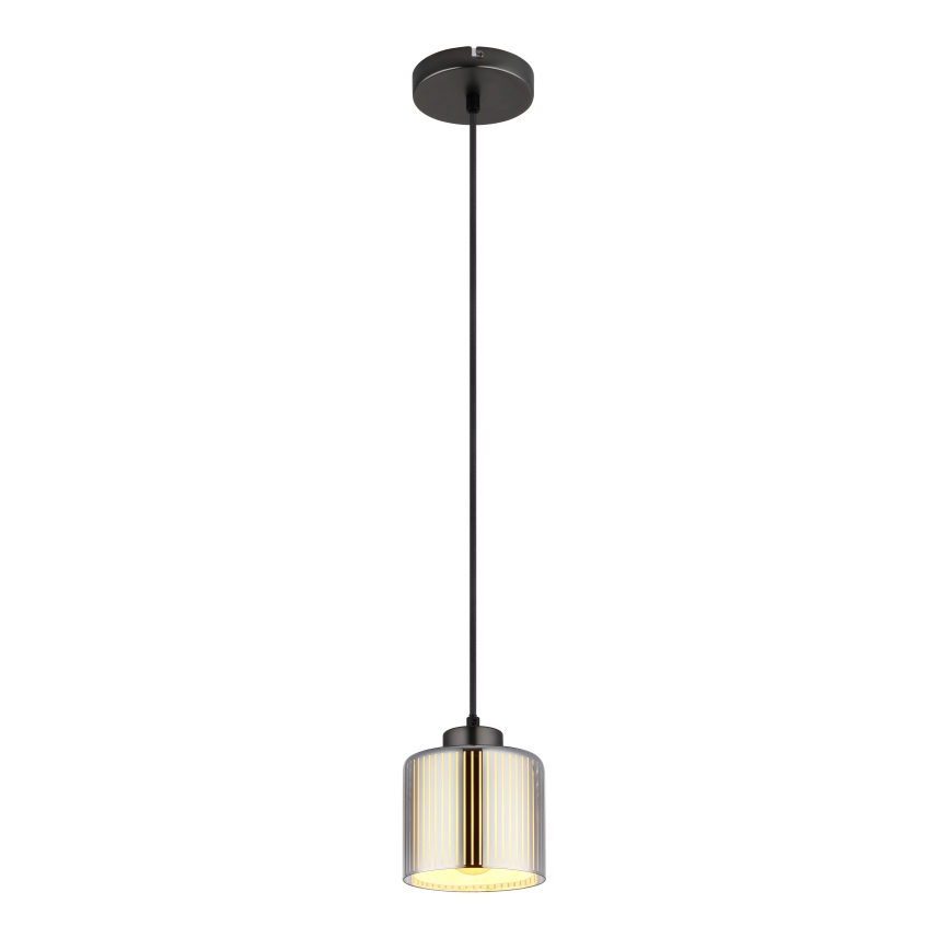 Globo - Chandelier on a string 1xE27/60W/230V shiny chrome d. 14 cm