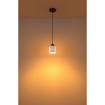 Globo - Chandelier on a string 1xE27/60W/230V shiny chrome d. 14 cm
