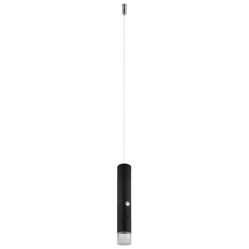 Globo - Dimmable LED Touch Rechargeable 2-in-1 Lamp LED/2W/230/5V Black