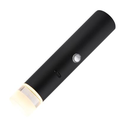 Globo - Dimmable LED Touch Rechargeable 2-in-1 Lamp LED/2W/230/5V Black