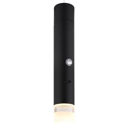 Globo - Touch-dimmable Rechargeable 2-in-1 LED Lamp LED/2W/230/5V Black